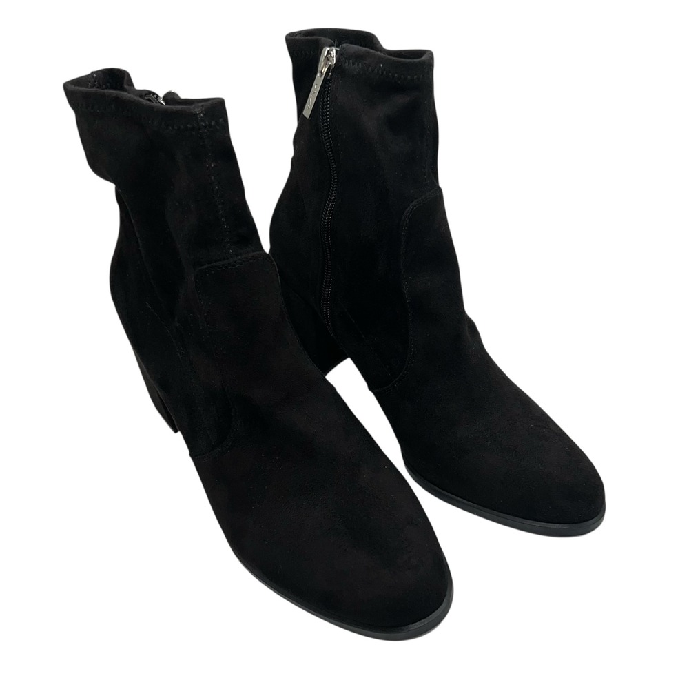 UNISA Womens Black Faux Suede Sock Bootie Size 8M - Picture 1 of 10